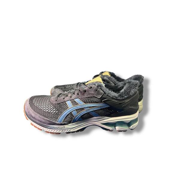 ASICS Gel-Kayano 28 Lite-Show Men’s 11.5 US Black Blue Gray Fur Lining Running - Picture 9 of 11